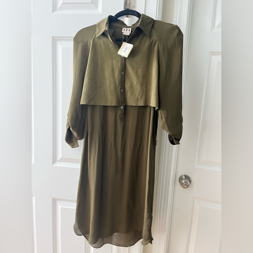 Haute Hippie Olive Green Dress